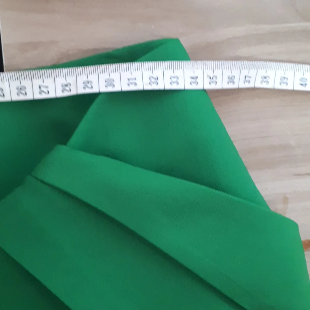 Cameo green mini skirt with pleat front faux wrap detail size XS - Picture 8 of 9